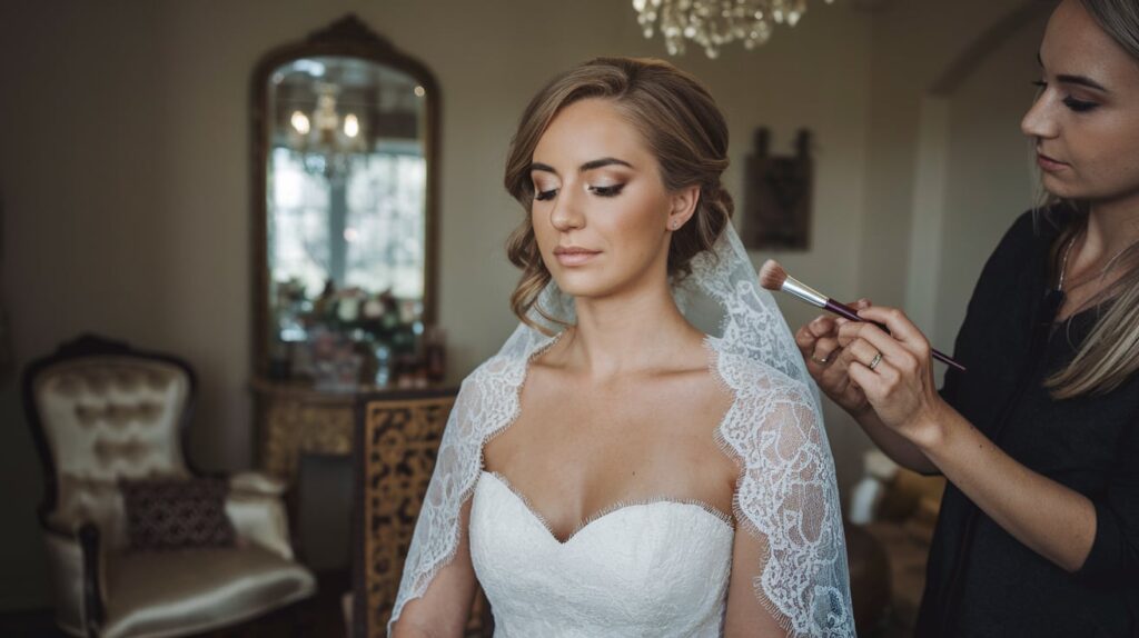 makeup artist for a pre-wedding shoot